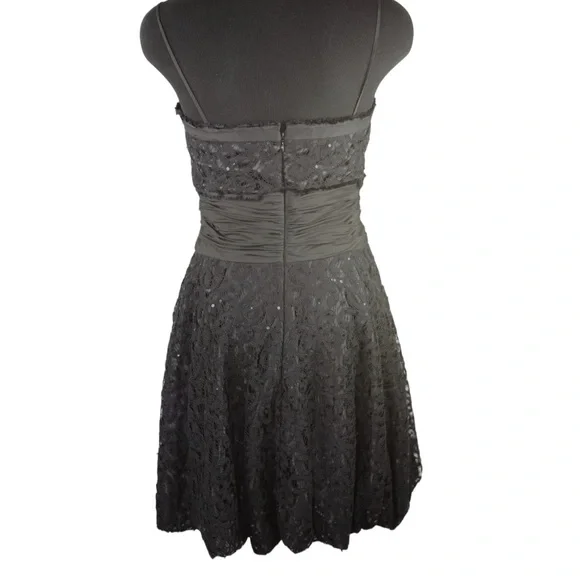 Marc Bouwer Black Beaded Bubble Cocktail Dress 6 - Picture 9 of 11